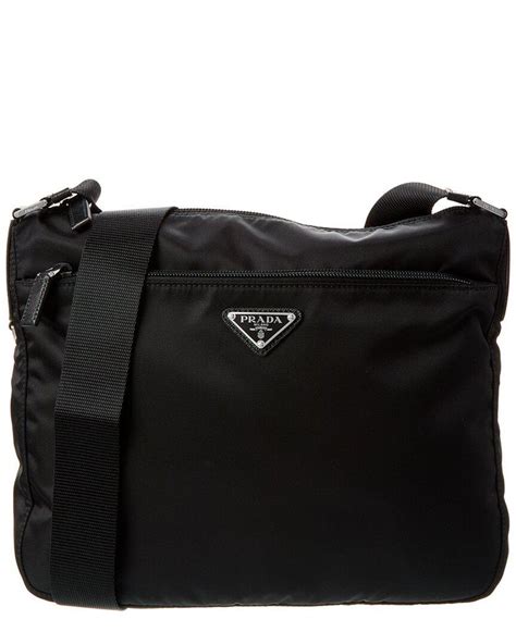 prada black fabric shoulder bag|Prada vela nylon shoulder bag.